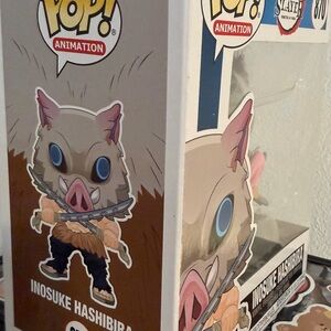 Funko Pop! Animation Inosuke Hashibira Figure - Brown and Blue
